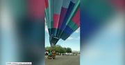 Balon uderzył w drzewo. Pasażerowie wyszli z wypadku bez szwanku