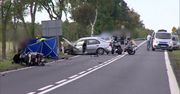 70-latka wjechała w kolumnę motocyklistów. Jedna osoba zginęła, a osiem trafiło do szpitala