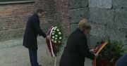 A. Merkel i M. Morawiecki złożyli wieńce pod Ścianą Straceń w Auschwitz-Birkenau