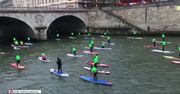 Ponad 100 osób płynęło na paddleboardzie podczas dziesiątej edycji Nautic SUP Paris Crossing