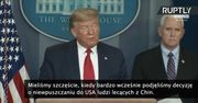 D. Trump o epidemii koronawirusa: To jest niczyja wina. Na pewno nie ma winnych w naszym kraju