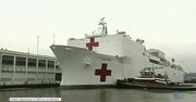 Statek-szpital wpłynął do portu w Nowym Yorku. Jest wyposażony w 1000 łóżek i 12 sal operacyjnych