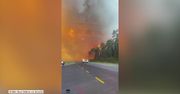 Pożary lasów na Florydzie. Pożar przeciął autostradę i odciął drogę ucieczki
