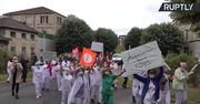 Protest pracowników francuskiej służby zdrowia. Domagają się poprawy warunków pracy