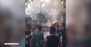 Myśliwiec spadł na teren mieszkalny w Indonezji. Nikomu nic się nie stało, pilot katapultował się przed katastrofą