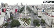Opustoszałe ulice Buenos Aires. W stolicy Argentyny zaostrzono obostrzenia wprowadzone w związku z pandemią koronawirusa