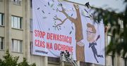 Protest Greenpeace na gmachu Ministerstwa Środowiska