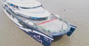 Pierwszy luksusowy dwukadłubowy statek hybrydowy z Chin trafił do Nantong