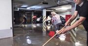Zalane dwie szkoły podstawowe po nawałnicy w Puławach. Straż pożarna interweniowała 17 razy
