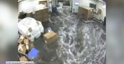 Fala powodziowa wdarła się do szpitala w Massachusetts. Dramatyczne nagranie z kamer monitoringu