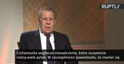 S. Ławrow: To, że S. Cichanouska nie mówi własnym głosem, jest dla mnie oczywiste