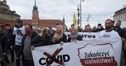W Warszawie demonstrowali przeciwnicy obostrzeń antycovidowych