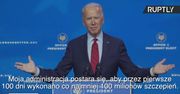 J. Biden: 100 milionów szczepień w pierwsze 100 dni
