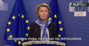 U. von der Leyen: Szczepienia przeciwko Covid-19 w UE ruszą 27 grudnia