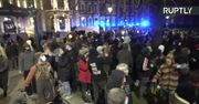 Kolejna noc protestów przeciwko nowej ustawie o policji w Bristolu.