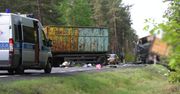 Zderzenie dwóch ciężarówek pod Zieloną Górą. Nie żyje kierowca jednej z nich