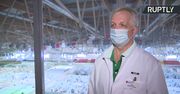 Szpital tymczasowy na największym krytym lodowisku w Moskwie może przyjąć nawet tysiąc pacjentów covidowych