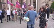 Protest przeciwko ministrowi edukacji.