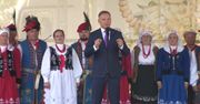 Prezydent A. Duda na dożynkach w Zbylitowskiej Górze.