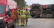 Zderzenie ciężarówek – poważny wypadek na trasie S17 pod Garwolinem.