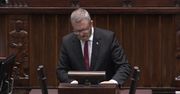 G. Braun ponownie wykluczony z obrad Sejmu. Wszedł na mównicę bez maseczki.