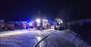 Pożar składowiska odpadów gumowych pod Częstochową.