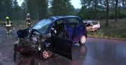 Tragiczny wypadek na drodze pod Sulejowem. Nie żyje jedna osoba, a trzy są ranne