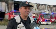 Pożar hali magazynowej w w Złocieńcu. Z ogniem walczyło 18 zastępów straży pożarnej