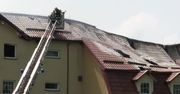 Pożar hotelu w Nałęczowie. Częściowo zawalił się dach