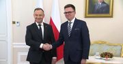 Rozpoczęło się spotkanie marszałka Sejmu Szymona Hołowni z prezydentem Andrzejem Dudą