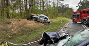 Poważny wypadek w Gąbinie. Dwie osoby trafiły do szpitala - utrudnienia!