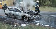 Pożar samochodu osobowego
