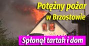 Potężny pożar w Brzostowie – VIDEO