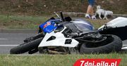 Wypadek z udziałem  motocyklisty w Pile