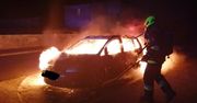 Spłonął samochód