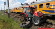 Zderzenie pociągu z pojazdem rolniczym