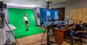 Praktyczne zajęcia uczniów w nowym Wirtualnym Studiu Telewizyjnym