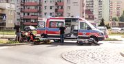 Kierująca seatem potrąciła motocyklistę