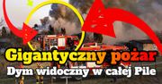 Olbrzymi pożar na działkach w Pile