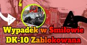 Wypadek na DK10 w Śmiłowie – VIDEO