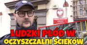 Ludzki płód w oczyszczalni ścieków