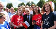 Jarosław Kaczyński na pikniku w Połajewie