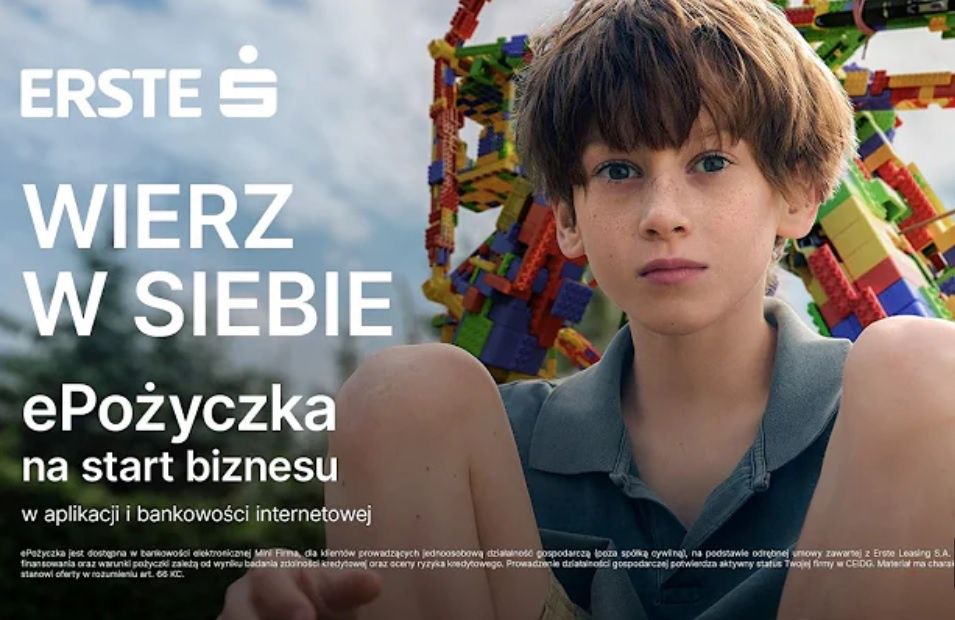 Dziecko reklamuje pożyczki dla firm. Erste Bank odpowiada na krytykę