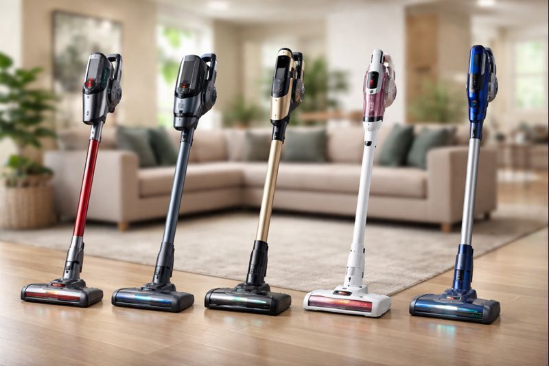 Test praktyczny 5 modeli odkurzaczy pionowych 2026 - porównanie kluczowych parametrów