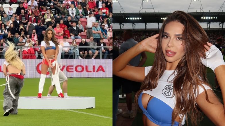 Blanka zrobiła SHOW na charytatywnym Meczu Gwiazd. Piosenkarka zagrzewała piłkarzy do gry w niebieskim biustonoszu. Stylowa?