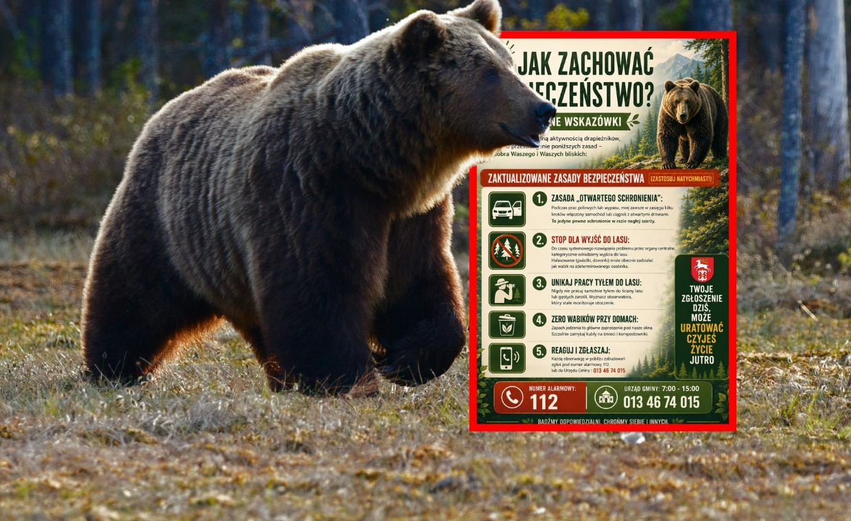 Odłowią niedźwiedzie na Podkarpaciu. Zwierzęta dostaną monitoring GPS