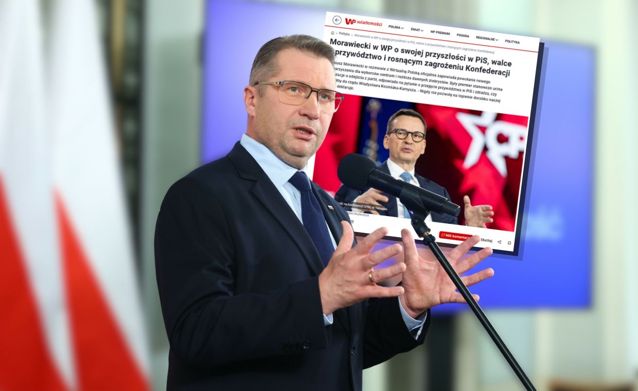 Słabe sondaże PiS. Czarnek wini "wywiad w Wirtualnej Polsce"