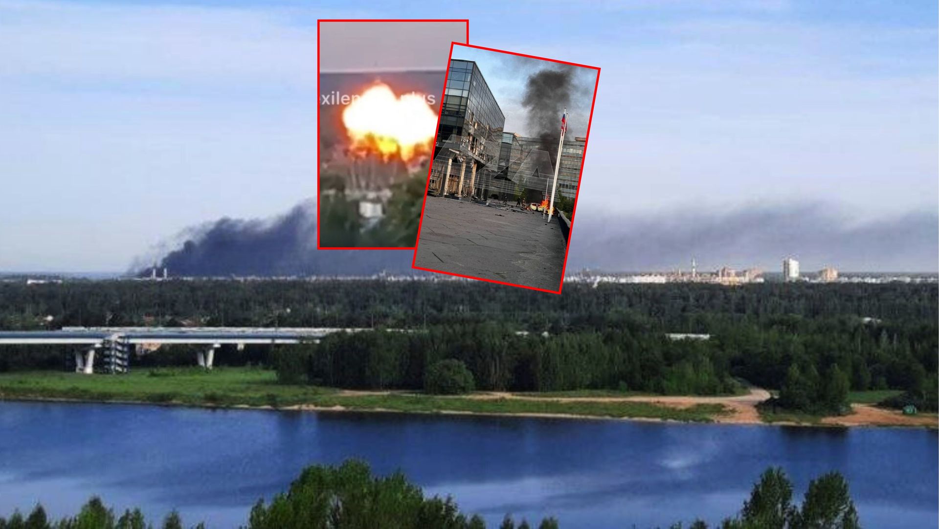 Drony spadają na Rosję. Dziesiątki pożarów i eksplozji