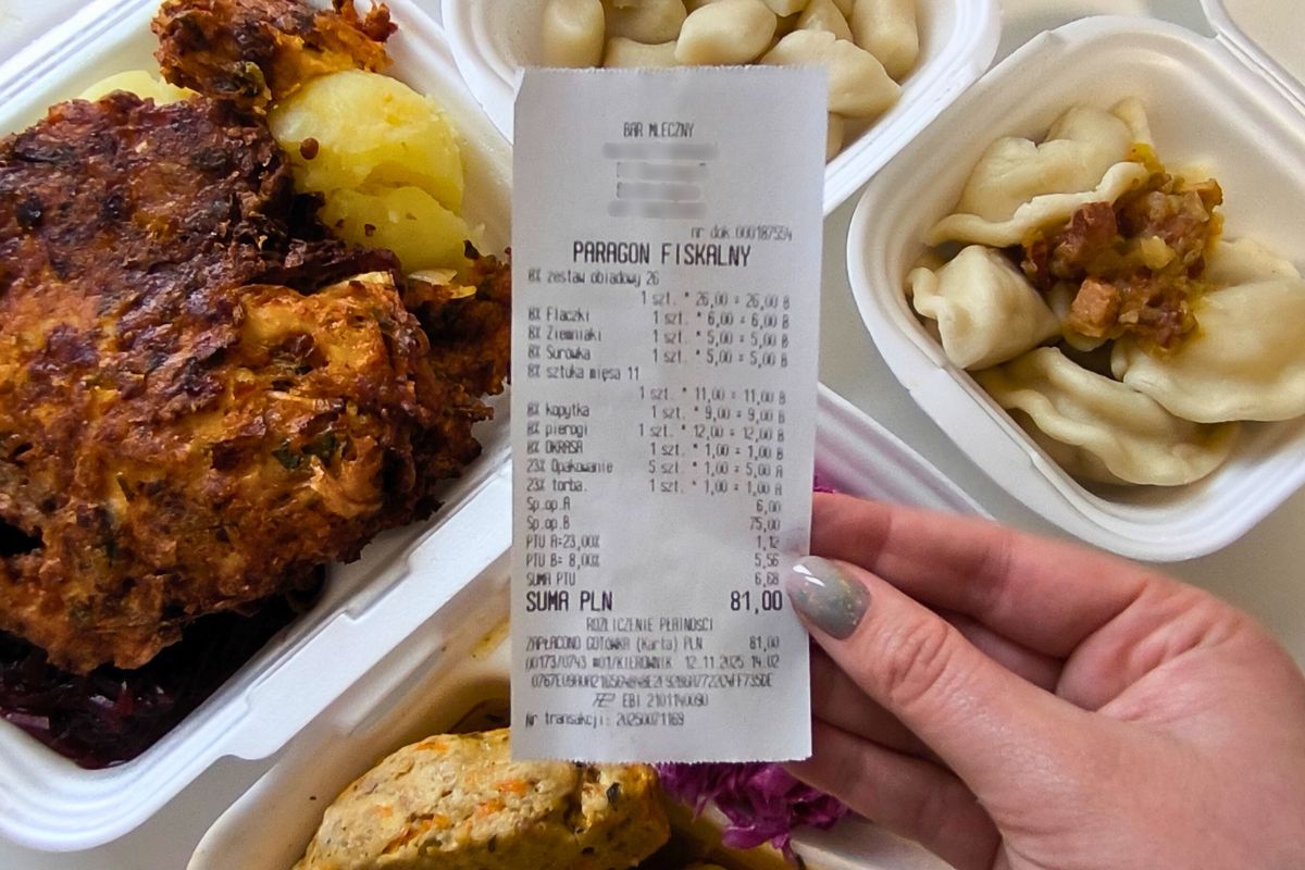 Odwiedziłam bar mleczny. Zapłaciłam 81 zł, ale rozmiar i ilość posiłków mnie zaskoczyły