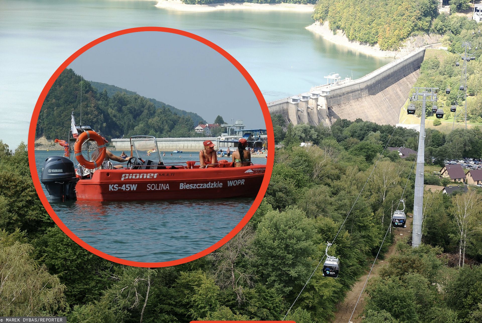 Śmierć na zaporze w Solinie. Ciało mężczyzny wydobyte z jeziora